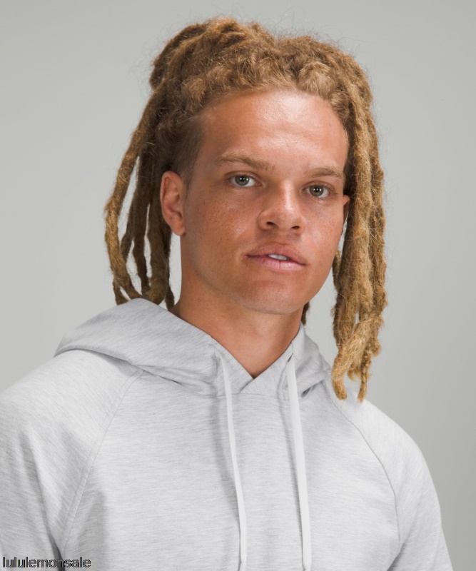 Lululemon Verkauf DELULU631 | Lululemon Deutschland Hellgrauer City-Sweat-Pullover-Hoodie Aus French Terry